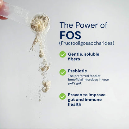 AnimalBiome Pet Probiotics - S. boulardii + FOS Probiotic and Prebiotic Powder for Dogs and Cats 60g