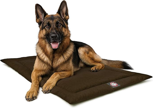 Majestic Pet Orthopedic Memory Foam Dog Crate Mat - Plush Pet Bed Pad for Crates & Kennels | USA Crafted | 48"x30" Villa Storm