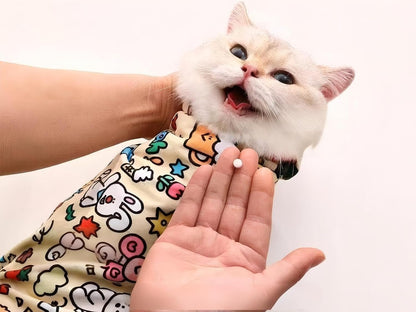 MOYEE 27.6" Cat Grooming Wrap Cat Wrap for Cutting Nails Cat Restraint for for Medicine, Nail Clipping, Teeth Brushing, Ear Cleaning