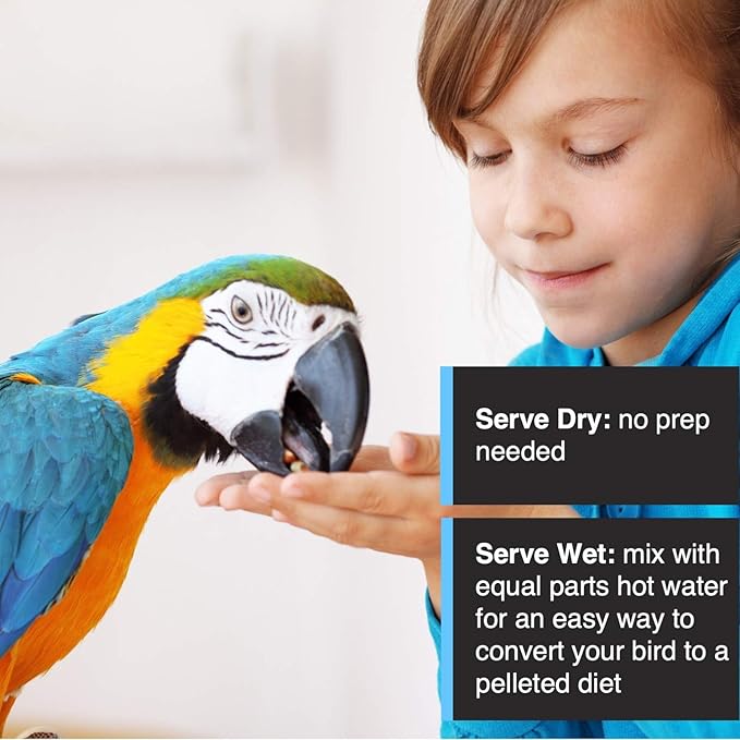 Hari Tropimix Bird Food, Hagen Large Parrot Food with Seeds, Fruit, Nuts, Vegetables, Grains, and Legumes, Enrichment Food, 4 lb Bag