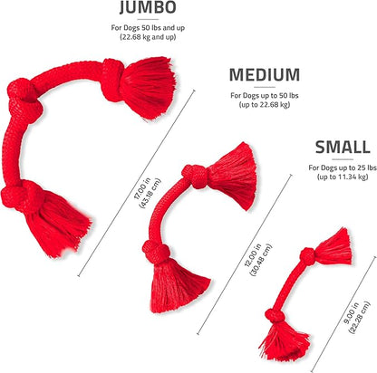 Playology Dog Toys | Dri-Tech Rope Toy Tug of War Rope for Aggressive Chewers | Medium Beef Scented Toy - Easy to Clean and Made from Non Toxic Materials