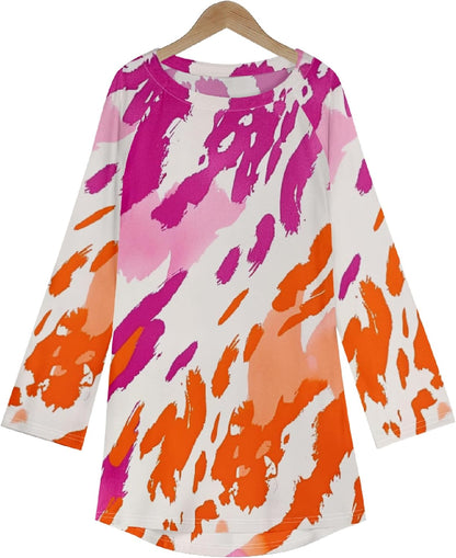 MARSVOVO Women Novelty Graphic Plus Size Sweater Crewneck Long Sleeve Cute Printed Loose Fit Casual Fall Sweaters Top