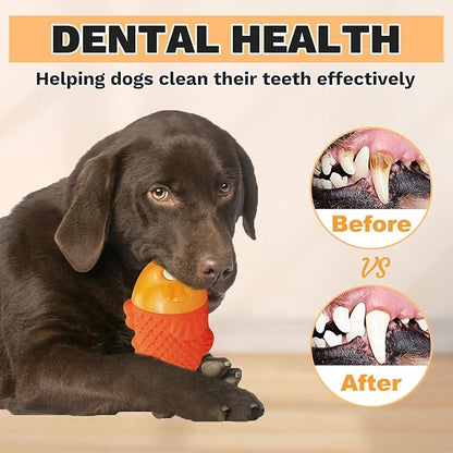 WinTour Indestructible Dog Toys for Aggressive Chewers, Tough Chew Toys for Medium & Large Breeds, Squeaky and Durable Chewers for Large Dogs