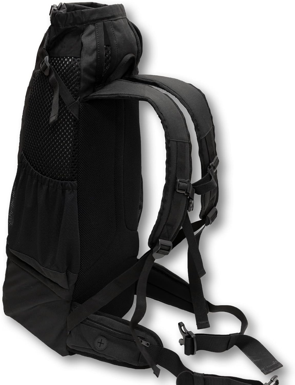 K9 Sport Sack Knavigate - X-Small, Midnight Black - Ideal for Dogs with 9-12” Back Length - Adjustable, Backpack-Style Carrier with Internal Frame & Padded Hip Belt