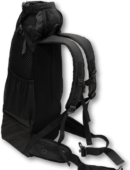 K9 Sport Sack Knavigate - X-Small, Midnight Black - Ideal for Dogs with 9-12” Back Length - Adjustable, Backpack-Style Carrier with Internal Frame & Padded Hip Belt