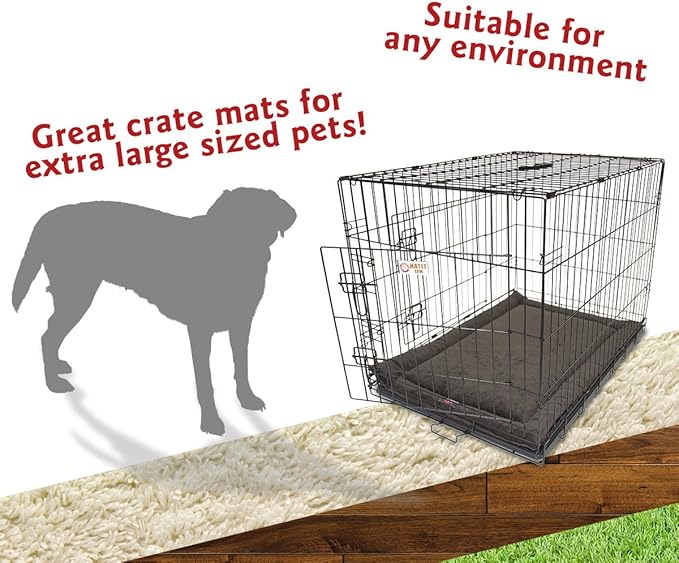 48" Villa Storm Gray Crate Dog Bed Mat By Majestic Pet Products