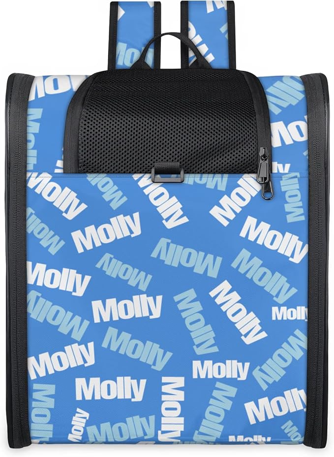 Cat Backpack Carrier-Customizable, Breathable Pet Carrier Backpack for Outdoor Travel/Vet Visits/Daily Use, Adjustable & Secure Design for Small Dogs and Cats Style2