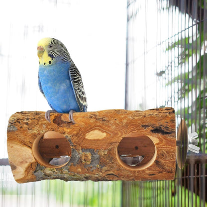 Bird Wooden Block Chewing Toy Parrot Beak Grinding Toys Wood Birds Cage Foraging Training Toy with Bird Perch for Parakeet Cockatiel Lovebird Budgie