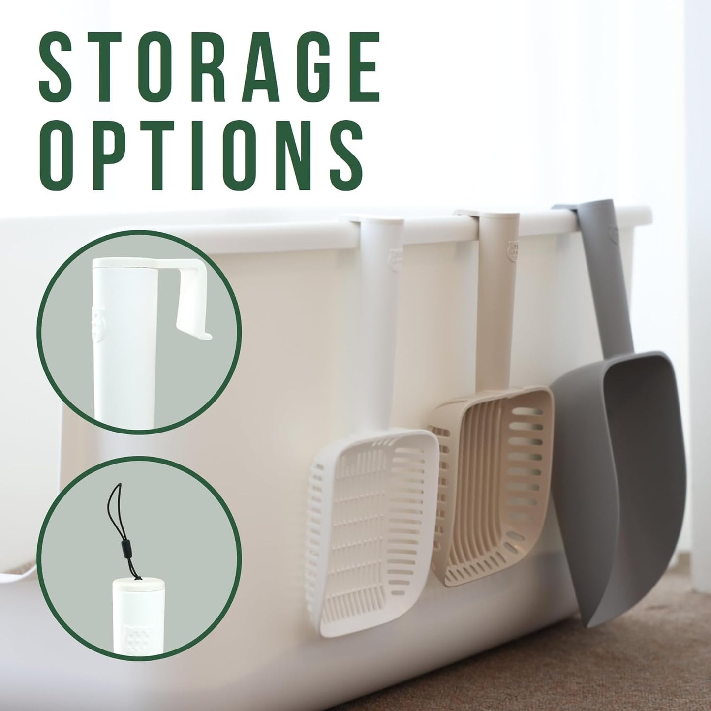 Extra Big Multipurpose Scoop– Solid Deep Scooper for Any Household – Disposing/Replacing Litter – Big Size Animal Pet Food Shovel – 44oz