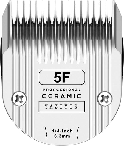 5F Dog Grooming Detachable Ceramic Blade,Compatible with WAHL 5 in 1 Blade for Wahl Arco, Bravura, Chromado, Creativa, Figura, and Motion Clippers. Cut Length 1/4-Inch 6.3mm