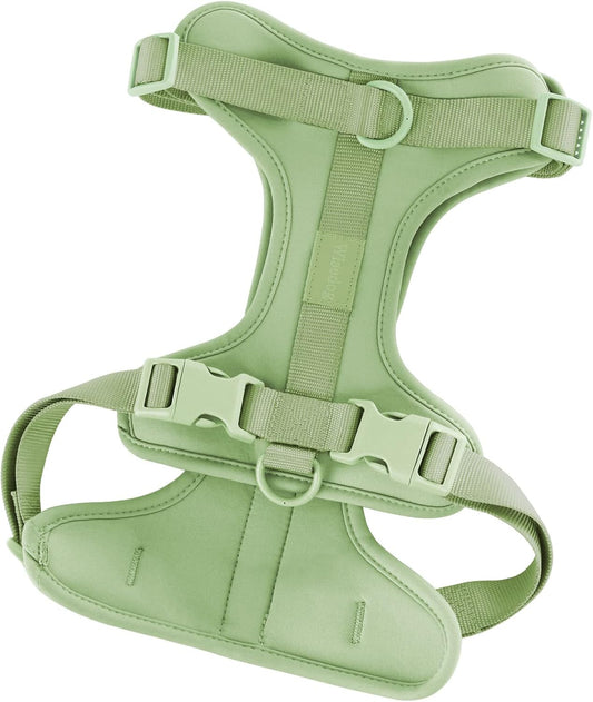 Wisedog No Pull Lightweight Dog Vest Harness with Soft and Comfortable Cushion, Breathable Mesh, for Small Medium Large Dogs Walking (M(Neck: 11.81"-18.11";Chest: 18.11"-27.95"), Sage Green)