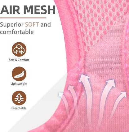 PUPTECK Adjustable Dog Harness Collar and Leash Set Step in No Pull Pet Harness for Small Medium Dogs Puppy and Cats Outdoor Walking Running, Soft Mesh Padded Reflective Vest Harnesses