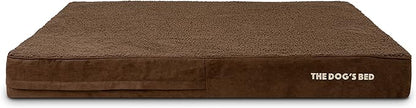 The Dog’s Bed Orthopedic Memory Foam Dog Bed, XXL Brown Plush, Pain Relief for Arthritis, Hip & Elbow Dysplasia, Post Surgery, Lameness, Supportive, Calming, Waterproof Washable Cover