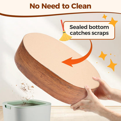 ComSaf Cat Scratcher Bed, Durable Cat Scratching Board, Oval Cat Scratch Pad, Corrugated Cardboard Cat Scratcher Bed for Indoor Cats to Lounge, Protecting Furniture, Bowl Shape