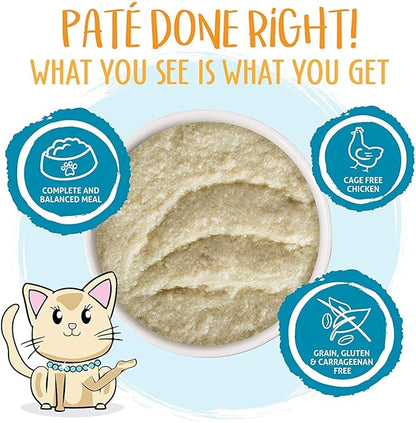 Weruva Wet Cat Food, Press Your Lunch with Chicken Pate, 5.oz Can, Pack of 8