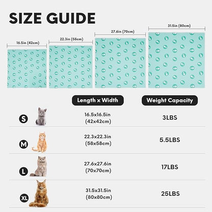 Cat Wrap for Cutting Nails, Self-Adhesive for Grooming, Anti-Scratch Cat Swaddle Wrap for Medicine, Nail Clipping, Teeth Brushing, Ear Cleaning