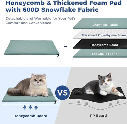 Apollo Walker Dog & Cat Carrier Backpack for 4-18lb Pets - Ventilated Safe Design with Padded Back Support, Breathable Mesh Pet Backpack for Hiking, Travel, Outdoor (Blue)