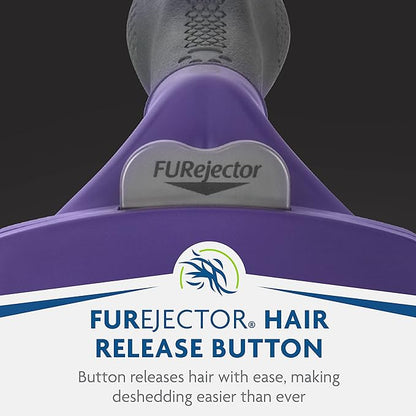FURminator® deShedding Tool For Medium/Large Cats, Long Hair, Removes Loose Hair From Shedding