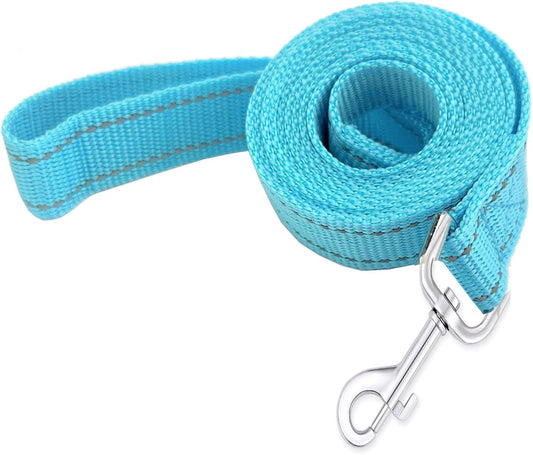 Reflective Dog Leash 4Ft /5 Foot /6 Feet Long, 1 Inch Wide, for Small and Medium Dogs