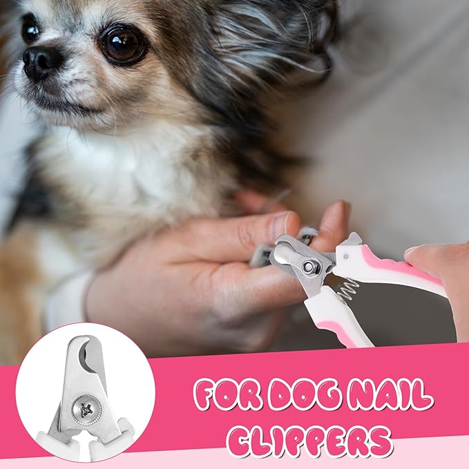 4.9"Small Dog & Cat Nail Clipper 2 Pcs Dogs and Cats Grooming Nails Clippers Kit Pet Nail Clipper with Nails File Pet Trimmers for Rabbits Guinea Pigs Birds Puppies Kittens Avoid over Cutting Toenail