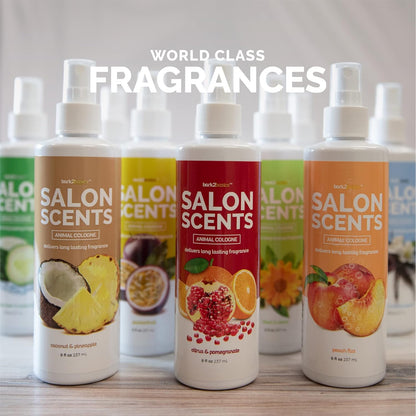 Bark2Basics Salon Scents Pet Grooming Cologne - 8 oz, Natural Professional Perfume for Dogs and Cats, Long Lasting, Deodorizing, Made in The USA (Lavender Chamomile)