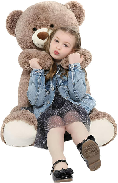 Tezituor Big Teddy Bear,40'' Giant Stuffed Animal Plush Toys,Life Size Teddy Bear Plushie Gifts for Adult & Children Kids Boys Girls or Kids,Soft Bear for Valentines Day Chrismas Birthday Baby Shower