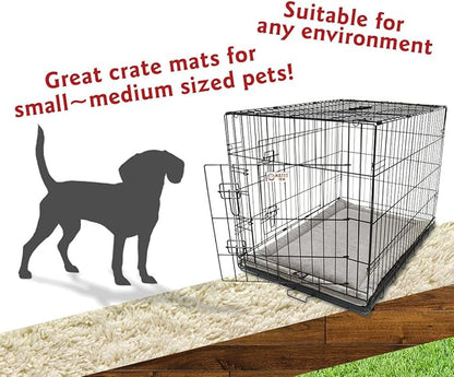 Majestic Pet Dog Crate Mat - Machine Washable Soft Plush Pet Bed Pad for Crates & Kennels USA Crafted 30"x21" Villa Vintage
