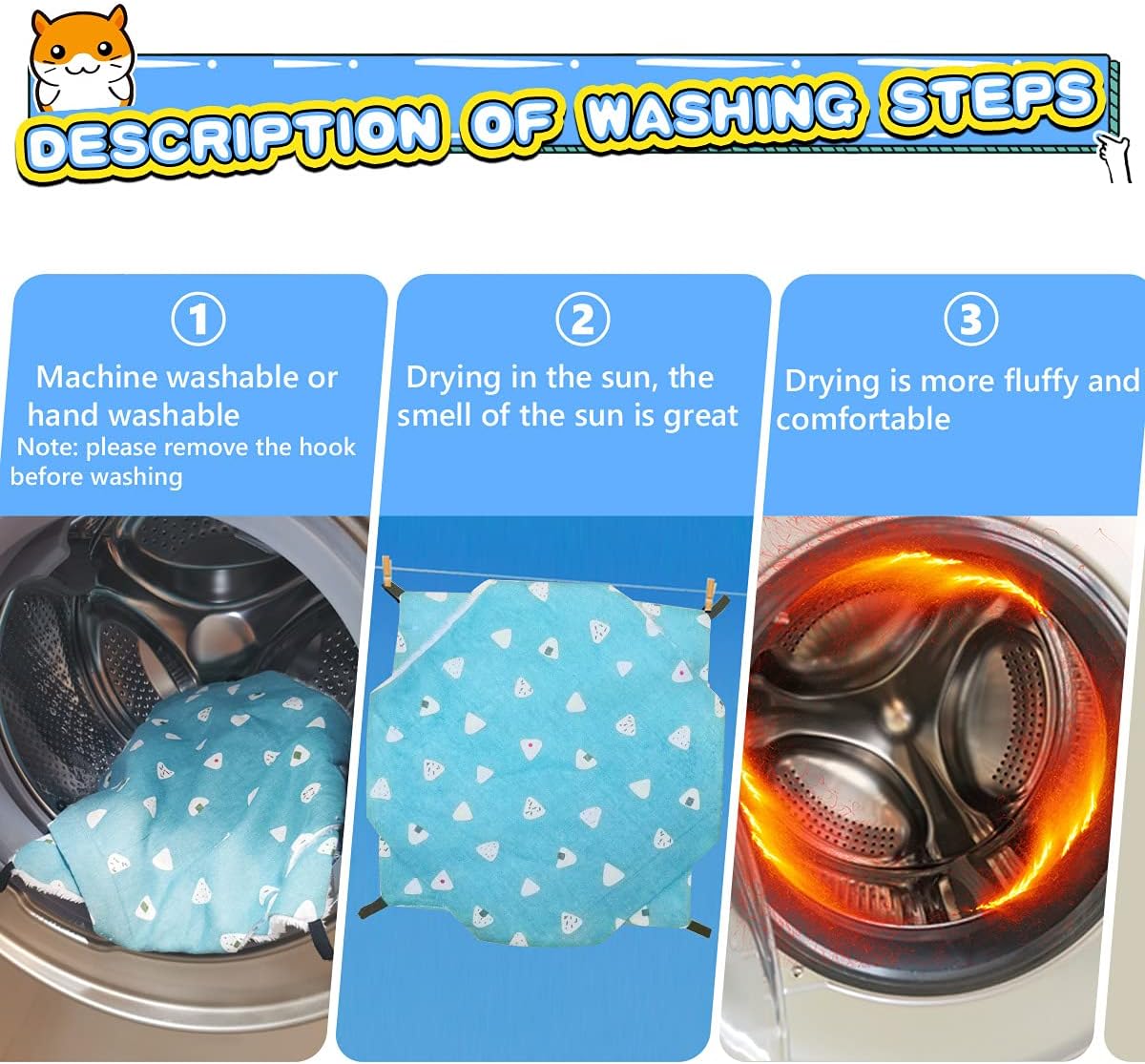 LEFTSTARER Pet Small Animal Hanging Hammock Ferret Bunkbed Hammock Cage Toy for Hamster Rat Sugar Glider Parrot Guinea Pig Hideout Play Sleep (Sweet Candy)