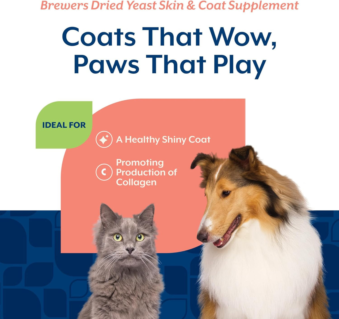 NaturVet Brewers Dried Yeast Formula with Garlic Flavoring Plus Vitamins for Dogs and Cats, Chewable Tablets, Made in The USA with Globally Source Ingredients 1000 Count