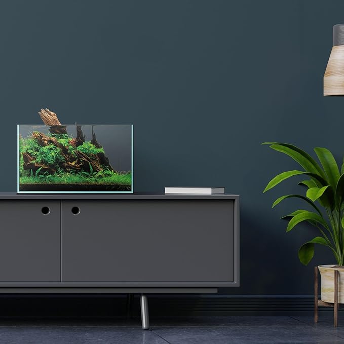 UNS Ultra Clear Rimless Tank - 9.3GAL | 35.2L - 17.71x11.02x11.02 | 45x28x28 CM, 5mm Glass Thickness, Leveling Mat Included - Low Iron, High Clarity Fish Tank w/ 45° Mitered Edge - [45U]