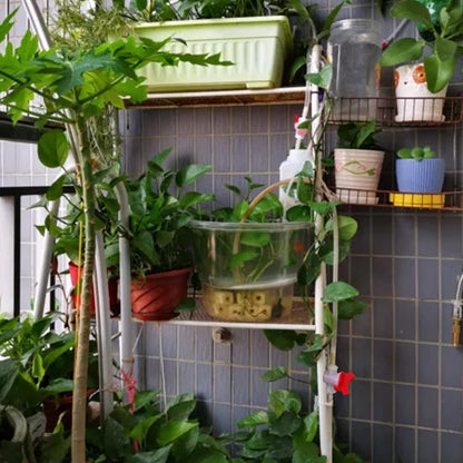 Rabbit Watering System Bucket Connector kit with 5/16'' Barb,Bulkhead Fitting,Mesh Washer, Hole Saw (for ID 5/16’’ Hose)