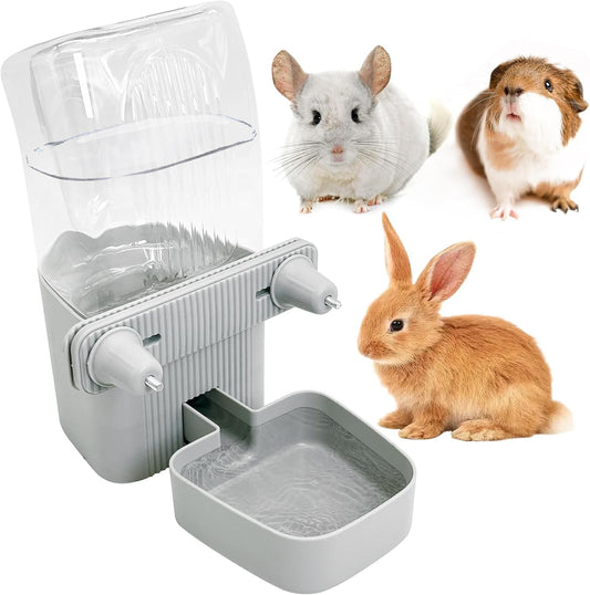 50 oz Rabbit Water Dispenser Hanging Gravity Bunny Water Bottle for Cage Automatic Small Animal Water Bottle for Ferret Guinea Pig Chinchilla Cat Puppy