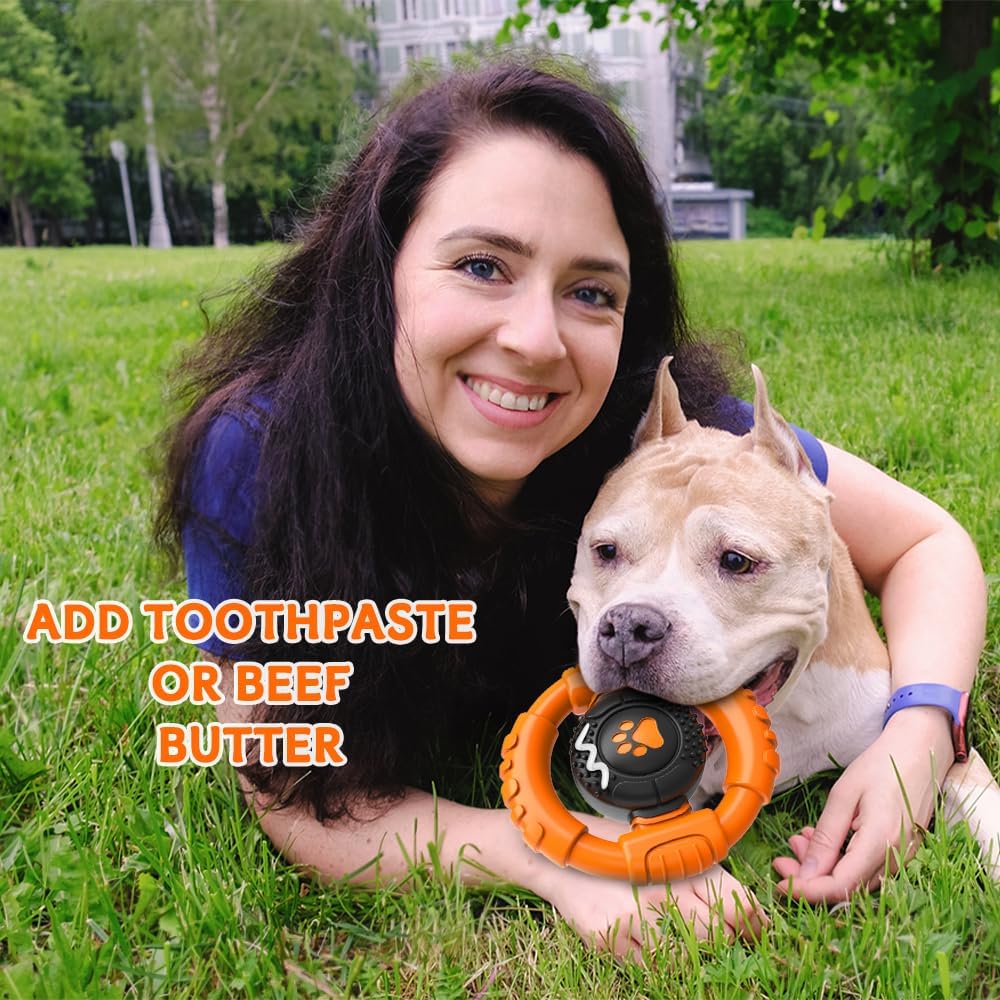 Dog Toys for Aggressive Chewers Large Medium Small Breed Indestructible Durable Tough Dog Chew Toys to Keep Them Busy Nylon Rubber Interactive Dog Toys