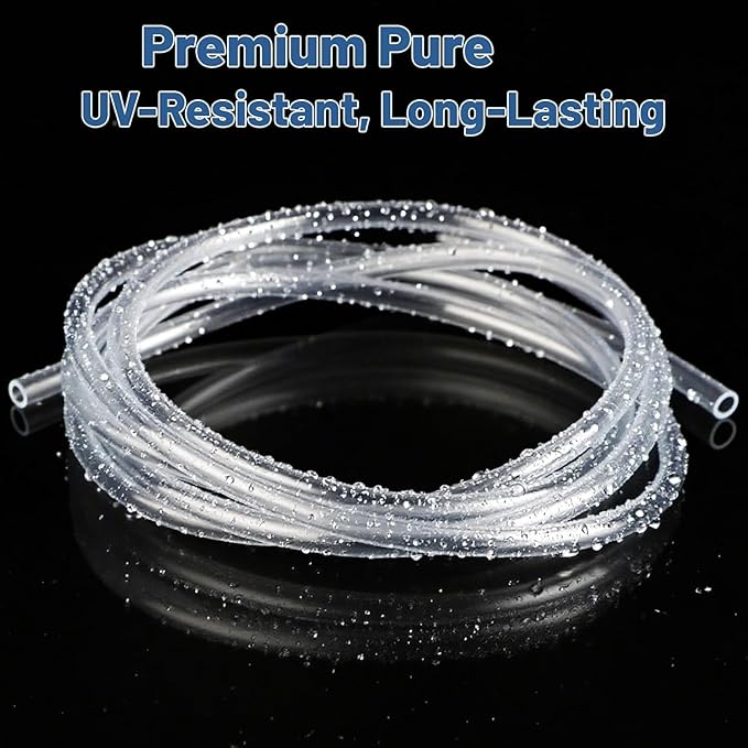 3/16" Aquariums Airline Tubing Standard Aquarium Tubing for Fish Tank Flexible Air Hose Pure Hose Aquarium Garden Terrarium Pond