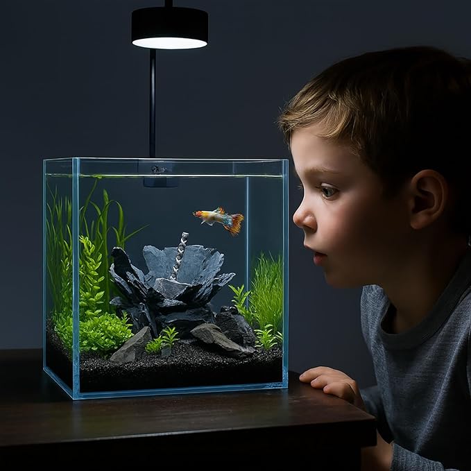 Aquarium Decoration for Fish Tank Thor’s Hammer Resin Aquarium Ornament Decorative Fish Tank Decor for Aquascaping Hiding Resting Betta Shrimp Cichlid