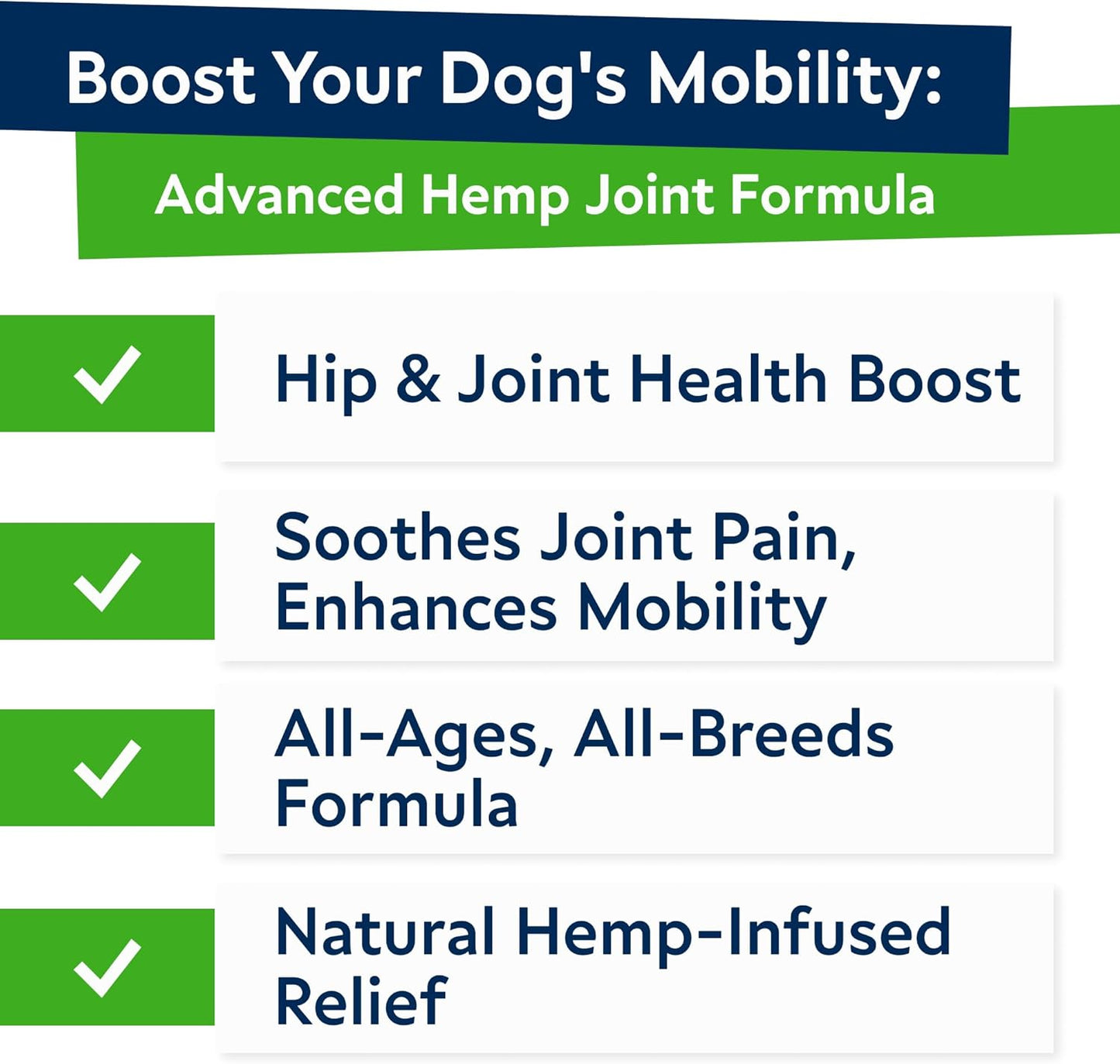 Advanced (Hemp+Glucosamine) Joint Treats for Dogs - Hip & Joint Supplement w/Chondroitin, Omega-3, MSM - Hemp Chews for Dogs Hip & Joint Pain Relief - Hip & Joint Care - Lamb Flavor - 120Ct