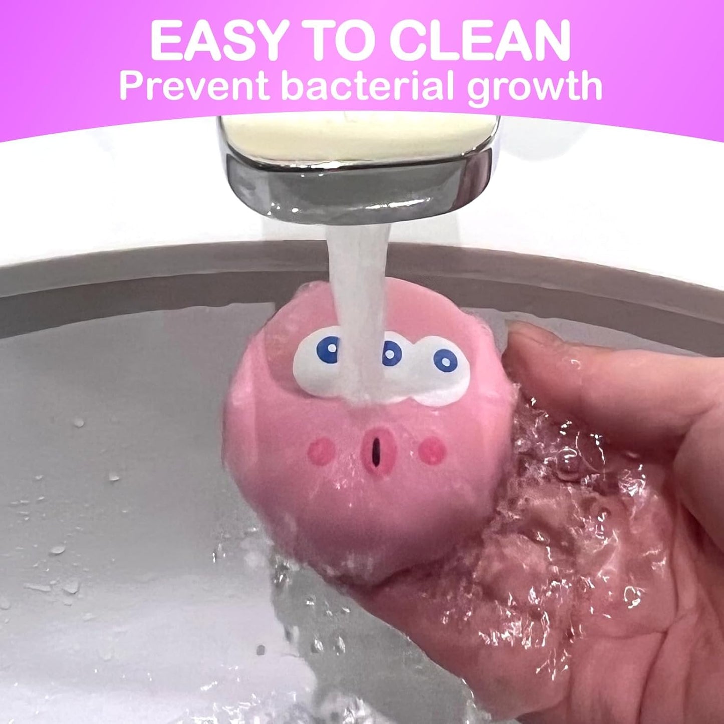 Natural Rubber Squeaker Toys for Ferret,High Elasticity Ferret Latex Squeaker Balls 3 Pack,Tough Teething Toys Big Eyes Printed Toy Ball for Small Dogs,Easy to Clean