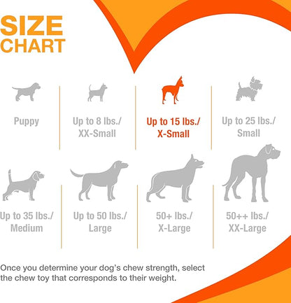 Nylabone Limited Edition 70th Birthday Textured Bone Power Chew Toy for Dogs, Durable & Tough Dog Toys for Aggressive Chewers, Roasted Chicken Flavor, X-Small Dogs - Up to 15 lbs (1 Count)