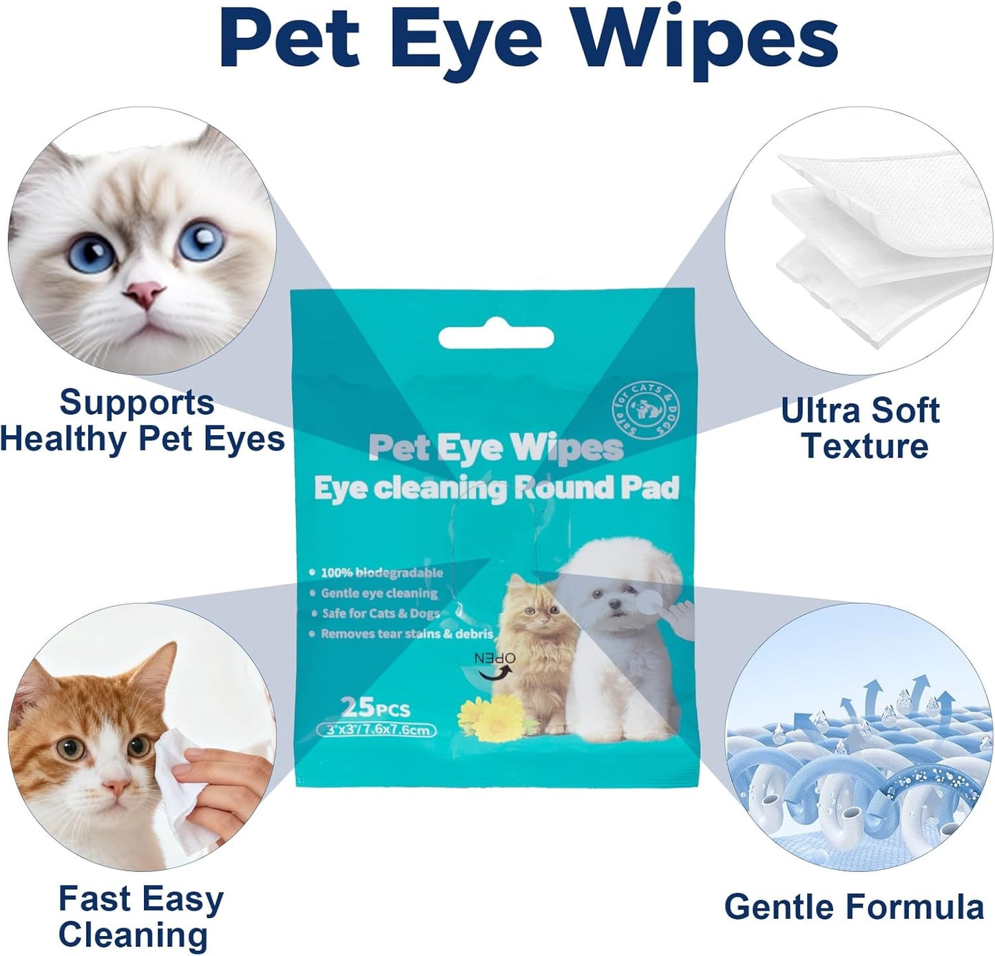 Pet Eye Cream, Health Premium Tube Eye Cream Suitable for Dog, Cat, Cattle, Horse, Sheep, Squirrel, Bird Fit for All Pets (3.5gr/1 Per Tube) 1 Pack