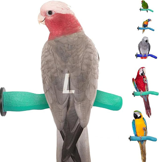 Sweet Feet and Beak Brid Cage Safety Pumice Perch - Trims Nails and Beak - Promotes Healthy Nails and Beaks - Safe Non-Toxic Bird Supplies for Bird Cages - Large 12"