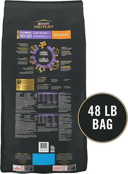 Purina Pro Plan Sport Performance 30/20 Chicken and Rice Formula High Protein Dog Food - 48 lb. Bag