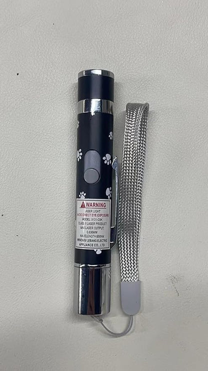 Cat Toys, USB Rechargeable Interactive Cat Mouse Toys, 3 Light Modes & 5 Adjustable Patterns, Portable Kitten Toy for Indoor Cats & Dogs, Training & Exercise Fun