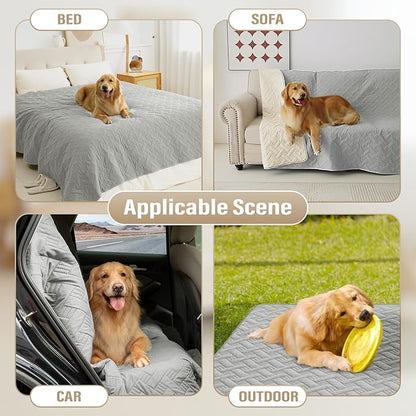 BOCTOPUG Dog Bed Cover for Pets - Blankets Rug Pads for Couch Protection Waterproof Bed Covers Dog Blanket Furniture Protector Reusable Changing Pad
