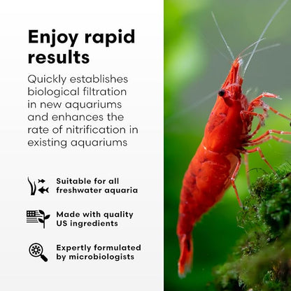 Brightwell Aquatics MicroBacter Start XLF - Concentrated Freshwater Nitrifying Bacteria - Quick Start Fish Tank Starter, Lift Microbe Levels & Water Filtering - Aquarium Water Treatments, 33.8 fl oz