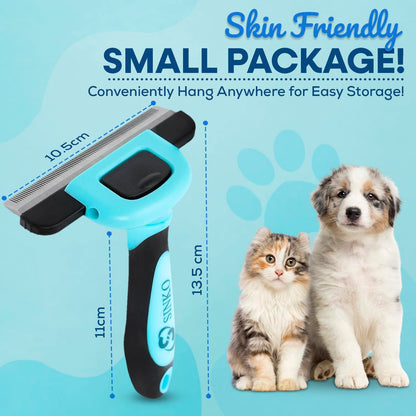 Sinko Deshedding Tool for Dogs & Cats, Pet Grooming Brush, Skin Friendly Deshedding Tool, Dog Brush for Shedding, Effectively Reduces Shedding by up to 95% for Short Medium Long Pet Hair (Blue)
