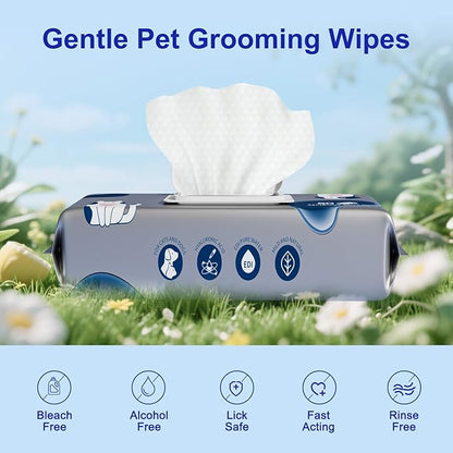 MIOSSZI 480 PCS Dog Cleaning Wipes for Paws and Butt Dog Wipes Cleaning Deodorizing Pet Wipes for Dogs & Cats for Dogs Grooming Wipes Extra Thick Puppy Wipes