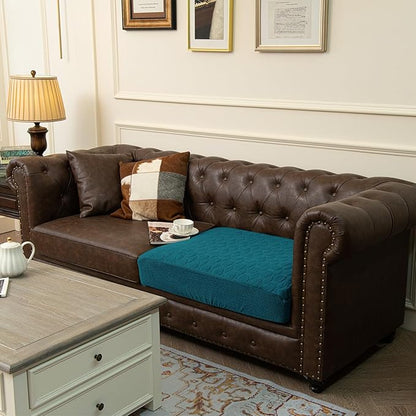 nanbowang Waterproof Dog Bed Covers Replacement Washable Pet Hair Easy to Remove, Dog Pillow Cover Quilted, Pet Bed Cover Lovely Puppy Bed Cover for Dog/Cat 32x44 Peacock