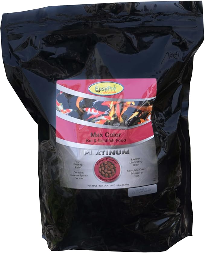 EasyPro PC5 Platinum Koi & Goldfish Food, 5 lb