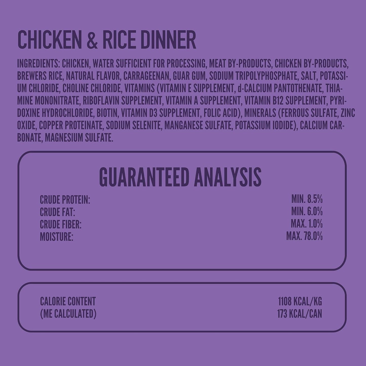 A Strong Heart Wet Dog Food, Chicken and Rice Dinner - 5.5 oz Cans (Pack of 24), Made in The USA with Real Chicken