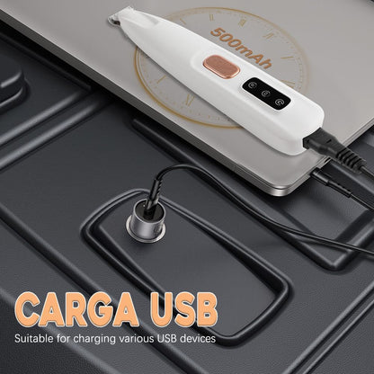 Paw Trimmer, Upgrade Multifunctional Pet Hair Clippers Waterproof Rechargeable Pet Shaver with LED Light, Pet Paw Trimmer for Paws Eyes Ears Face Rump (1PC), White